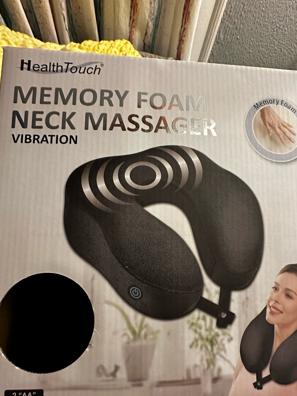 HealthTouch Memory Foam Neck Massager - Black
